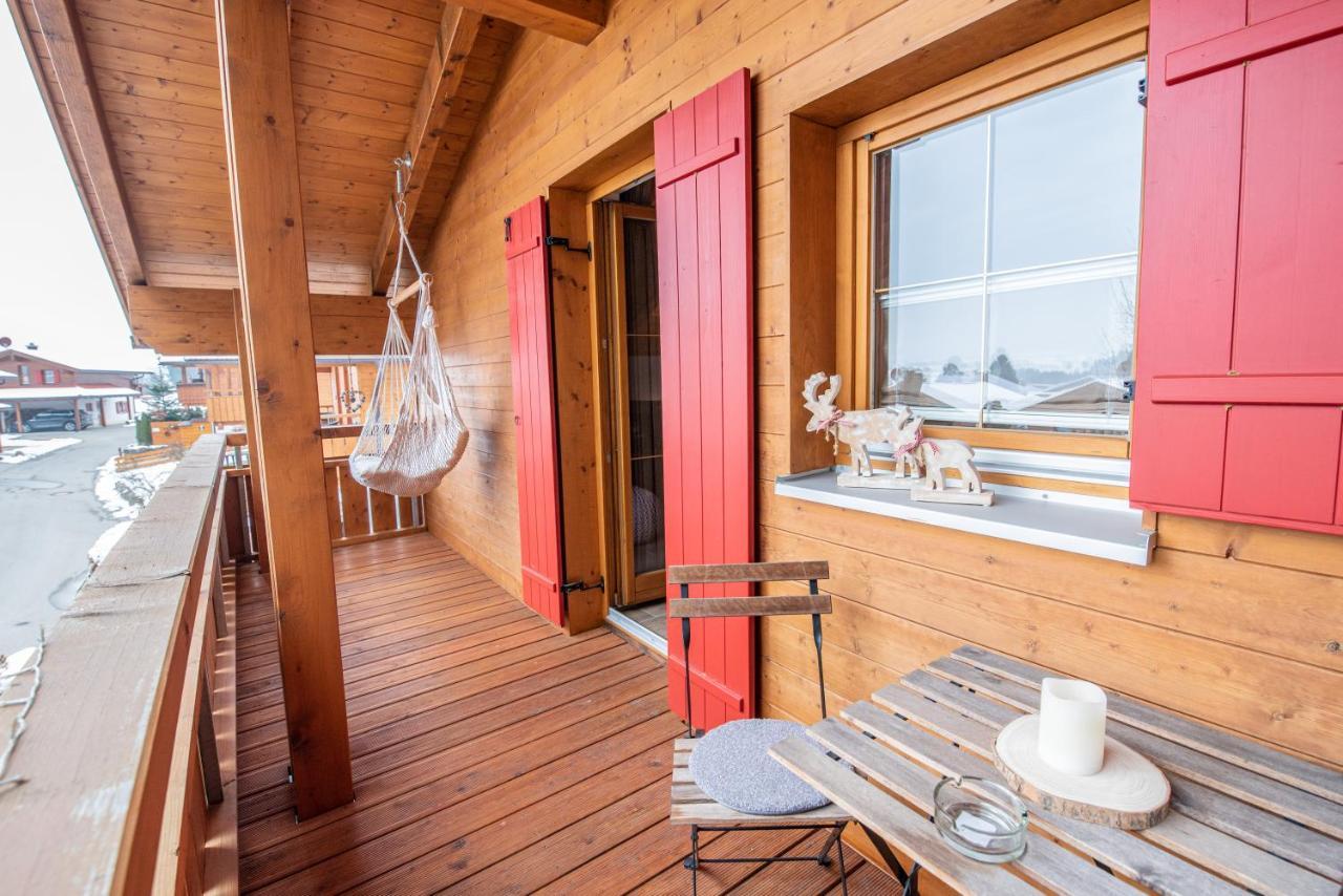 Hirsch Chalet #Sauna Lechbruck Exterior photo